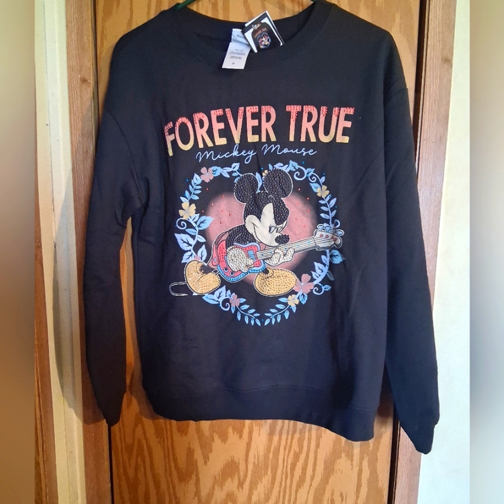 Black Mickey Mouse Sweatshirt Size M